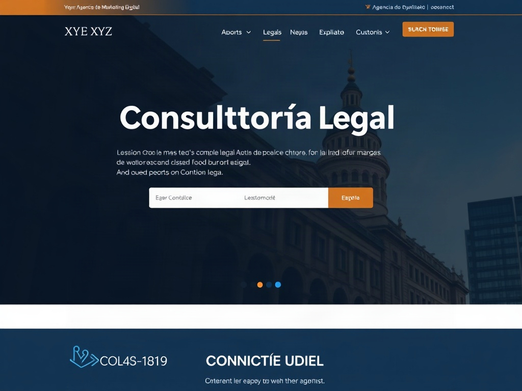 Rediseño web para Consultoría Legal XYZ