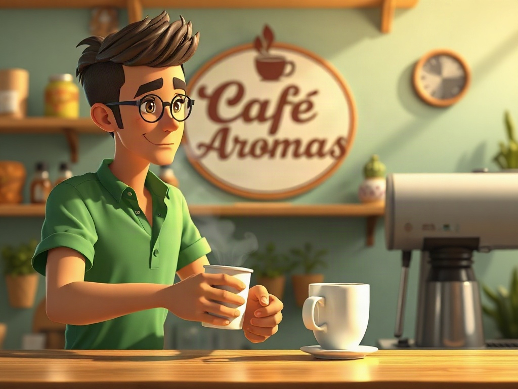 Campaña de video animado para Café Aromas